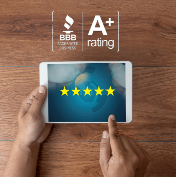 Better Business Bureau 5 Stars A+